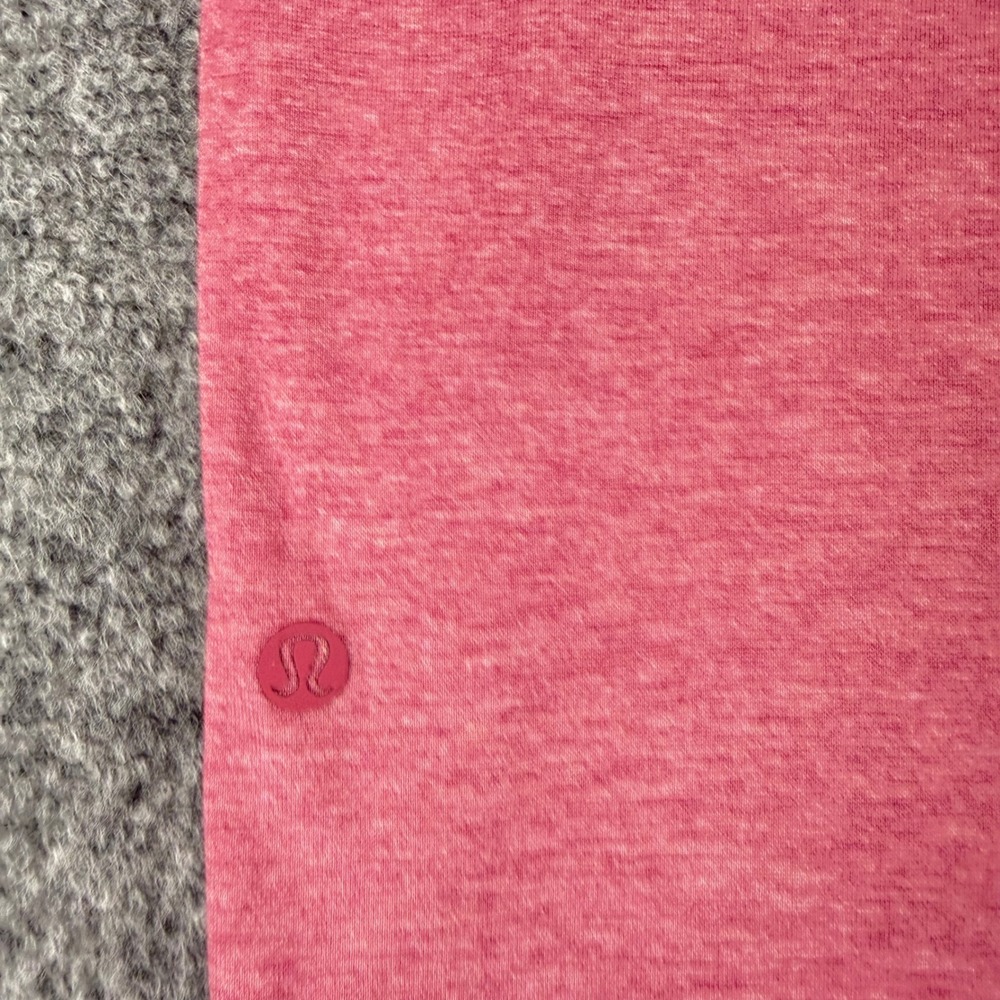 Lululemon Evolution Polo Shirt Men's Medium Pink Heathered Short Sleeve Athletic - Picture 6 of 7
